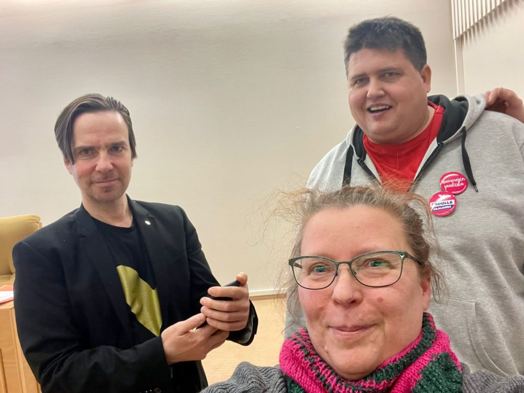 Jarno Valtonen, Susanne Ekroth, Mikko Kaunisto